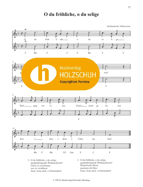 O du fröhliche, o du selige